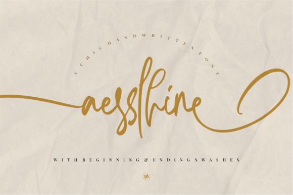 Aesslhine Font: Elegant Script for Creative Projects