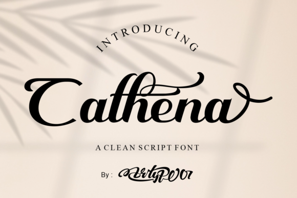 Cathena: A Modern Script Font