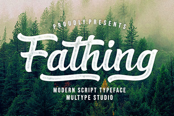 Fathing: A Modern Script Font for Impactful Campaigns