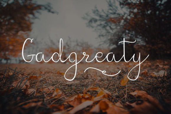 Gadgreaty Font for Elegant Branding