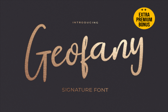 Geofany Font for Creative Makers