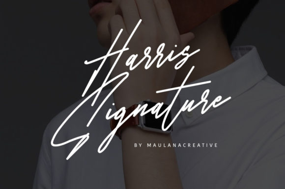 Harris Signature Font for Business Branding