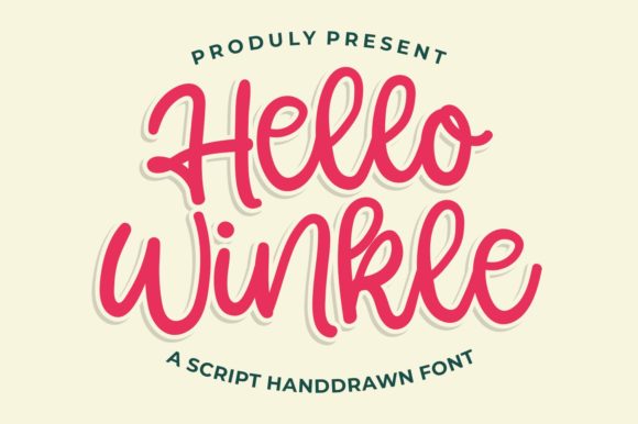 Hello Winkle Font for Creative Makers