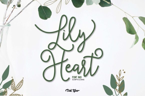 Lily Heart Font: Elegant Script for Editorial Design