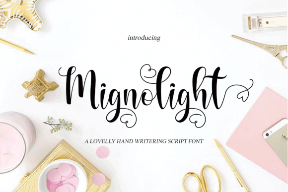 Mignolight: A Script Font for Elegant Campaigns