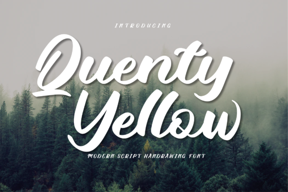 Quenty Yellow Font Review