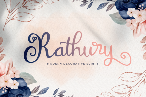 Rathury Font: Modern Script for Editorial Design