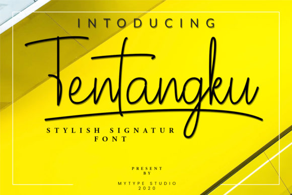 Tentangku: A Stylish Handwritten Font