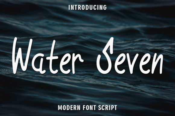 Water Seven Font for Creative Projects